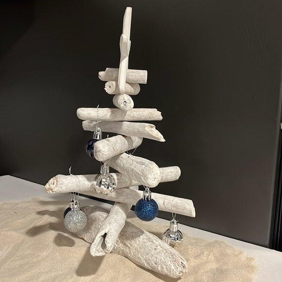 🆕 Coastal Driftwood Tree with Wood Star Beach Tropical - Picture 5 of 8